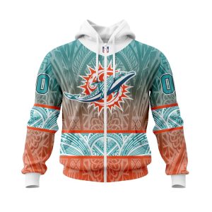Personalized NFL Miami Dolphins Specialized Native With Samoa Culture Unisex Zip Hoodie TZH0889