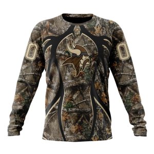 Personalized NFL Minnesota Vikings Special Hunting Camo Unisex Sweatshirt SWS732