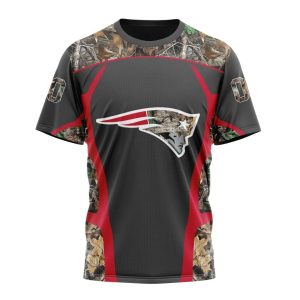 Personalized NFL New England Patriots Camo Hunting Unisex Tshirt TS3461