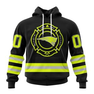 Personalized NFL New England Patriots Special FireFighter Uniform Design Unisex Hoodie TH1615