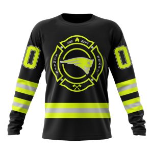 Personalized NFL New England Patriots Special FireFighter Uniform Design Unisex Sweatshirt SWS752