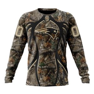 Personalized NFL New England Patriots Special Hunting Camo Unisex Sweatshirt SWS753