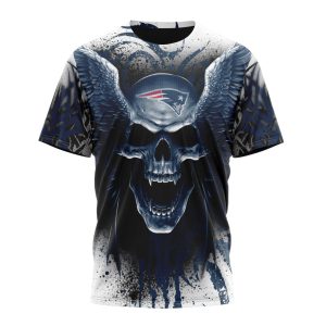 Personalized NFL New England Patriots Special Kits With Skull Art Unisex Tshirt TS3471