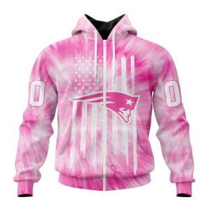 Personalized NFL New England Patriots Special Pink Tie-Dye Unisex Zip Hoodie TZH0926