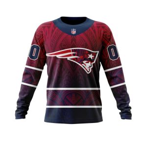 Personalized NFL New England Patriots Specialized Native With Samoa Culture Unisex Sweatshirt SWS761