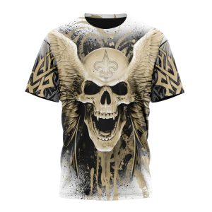 Personalized NFL New Orleans Saints Special Kits With Skull Art Unisex Tshirt TS3491