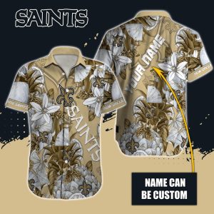 Personalized NFL New Orleans Saints Special Tropical Fruit Hawaiian Button Shirt HWS0750