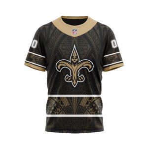 Personalized NFL New Orleans Saints Specialized Native With Samoa Culture Unisex Tshirt TS3498
