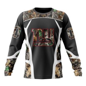 Personalized NFL New York Giants Camo Hunting Design Unisex Sweatshirt SWS784