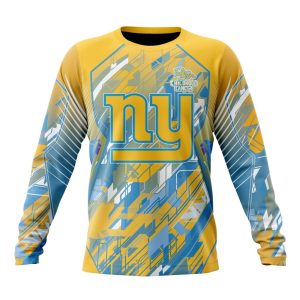 Personalized NFL New York Giants Fearless Against Childhood Cancers Unisex Sweatshirt SWS785