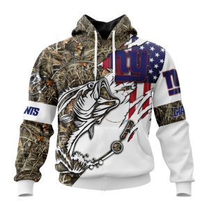 Personalized NFL New York Giants Fishing With Flag Of The United States Unisex Hoodie TH1649
