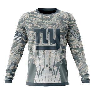 Personalized NFL New York Giants Honor US Air Force Veterans Unisex Sweatshirt SWS787