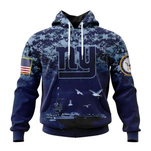 Personalized NFL New York Giants Honor US Navy Veterans Unisex Hoodie TH1651