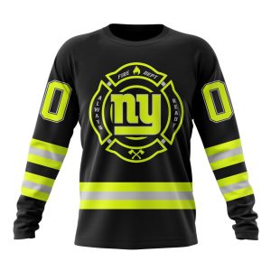 Personalized NFL New York Giants Special FireFighter Uniform Design Unisex Sweatshirt SWS792