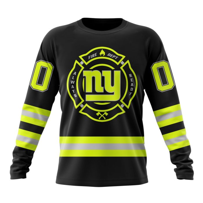 Personalized NFL New York Giants Special FireFighter Uniform Design Unisex Sweatshirt SWS792