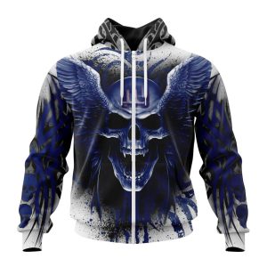 Personalized NFL New York Giants Special Kits With Skull Art Unisex Zip Hoodie TZH0963
