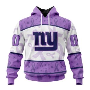 Personalized NFL New York Giants Special Lavender Fights Cancer Unisex Hoodie TH1658