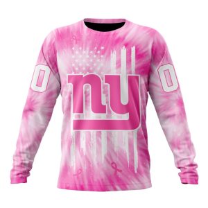 Personalized NFL New York Giants Special Pink Tie-Dye Unisex Sweatshirt SWS797