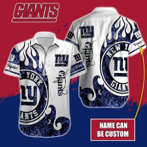 Personalized NFL New York Giants Special Realtree Hunting Design Button Shirt HWS0752