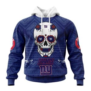 Personalized NFL New York Giants Specialized Kits For Dia De Muertos Unisex Hoodie TH1662