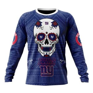 Personalized NFL New York Giants Specialized Kits For Dia De Muertos Unisex Sweatshirt SWS799