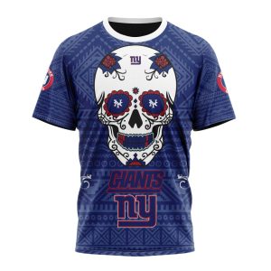 Personalized NFL New York Giants Specialized Kits For Dia De Muertos Unisex Tshirt TS3516