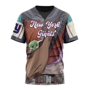Personalized NFL New York Giants Specialized Mandalorian And Baby Yoda Unisex Tshirt TS3517