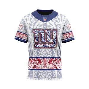 Personalized NFL New York Giants Specialized Native With Samoa Culture Unisex Tshirt TS3518