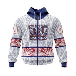 Personalized NFL New York Giants Specialized Native With Samoa Culture Unisex Zip Hoodie TZH0970