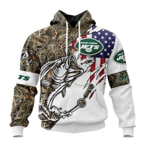 Personalized NFL New York Jets Fishing With Flag Of The United States Unisex Hoodie TH1669
