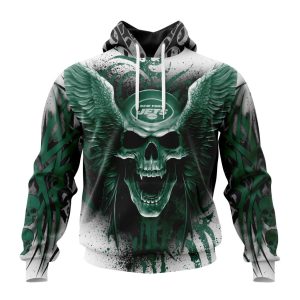 Personalized NFL New York Jets Special Kits With Skull Art Unisex Hoodie TH1677