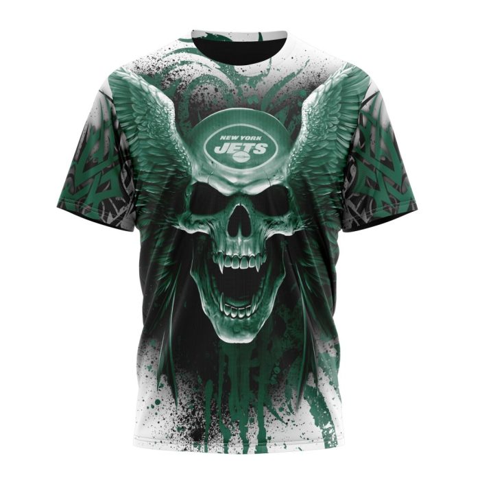 Personalized NFL New York Jets Special Kits With Skull Art Unisex Tshirt TS3531