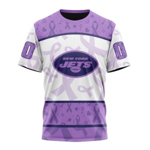 Personalized NFL New York Jets Special Lavender Fights Cancer Unisex Tshirt TS3532
