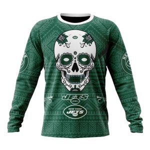 Personalized NFL New York Jets Specialized Kits For Dia De Muertos Unisex Sweatshirt SWS819
