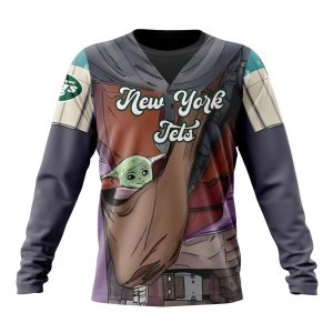 Personalized NFL New York Jets Specialized Mandalorian And Baby Yoda Unisex Sweatshirt SWS820