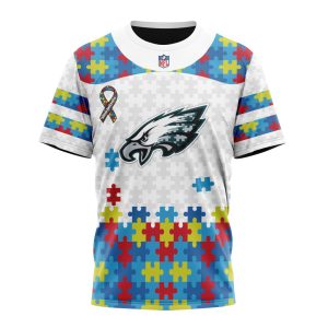 Personalized NFL Philadelphia Eagles Autism Awareness Unisex Tshirt TS3540