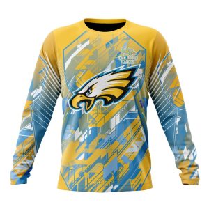 Personalized NFL Philadelphia Eagles Fearless Against Childhood Cancers Unisex Sweatshirt SWS825