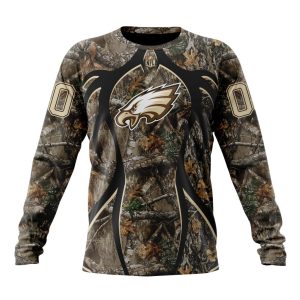 Personalized NFL Philadelphia Eagles Special Hunting Camo Unisex Sweatshirt SWS833