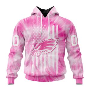 Personalized NFL Philadelphia Eagles Special Pink Tie-Dye Unisex Hoodie TH1700