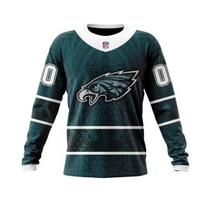 Personalized NFL Philadelphia Eagles Specialized Native With Samoa Culture Unisex Sweatshirt SWS841