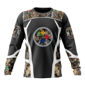 Personalized NFL Pittsburgh Steelers Camo Hunting Design Unisex Sweatshirt SWS844