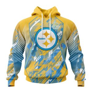 Personalized NFL Pittsburgh Steelers Fearless Against Childhood Cancers Unisex Hoodie TH1708