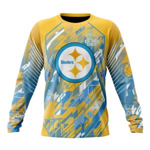 Personalized NFL Pittsburgh Steelers Fearless Against Childhood Cancers Unisex Sweatshirt SWS845
