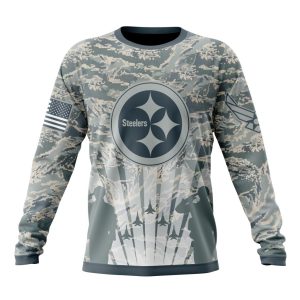 Personalized NFL Pittsburgh Steelers Honor US Air Force Veterans Unisex Sweatshirt SWS847