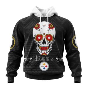 Personalized NFL Pittsburgh Steelers Specialized Kits For Dia De Muertos Unisex Hoodie TH1722