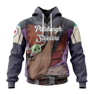 Personalized NFL Pittsburgh Steelers Specialized Mandalorian And Baby Yoda Unisex Hoodie TH1723