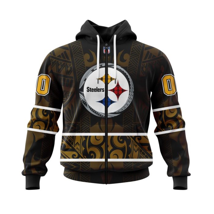 Personalized NFL Pittsburgh Steelers Specialized Native With Samoa Culture Unisex Zip Hoodie TZH1030
