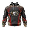 Personalized NFL San Francisco 49ers Camo Hunting Design Unisex Hoodie TH1727