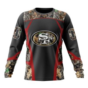 Personalized NFL San Francisco 49ers Camo Hunting Design Unisex Sweatshirt SWS864