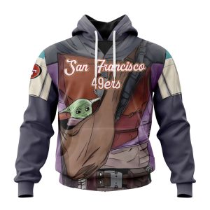 Personalized NFL San Francisco 49ers Specialized Mandalorian And Baby Yoda Unisex Hoodie TH1743